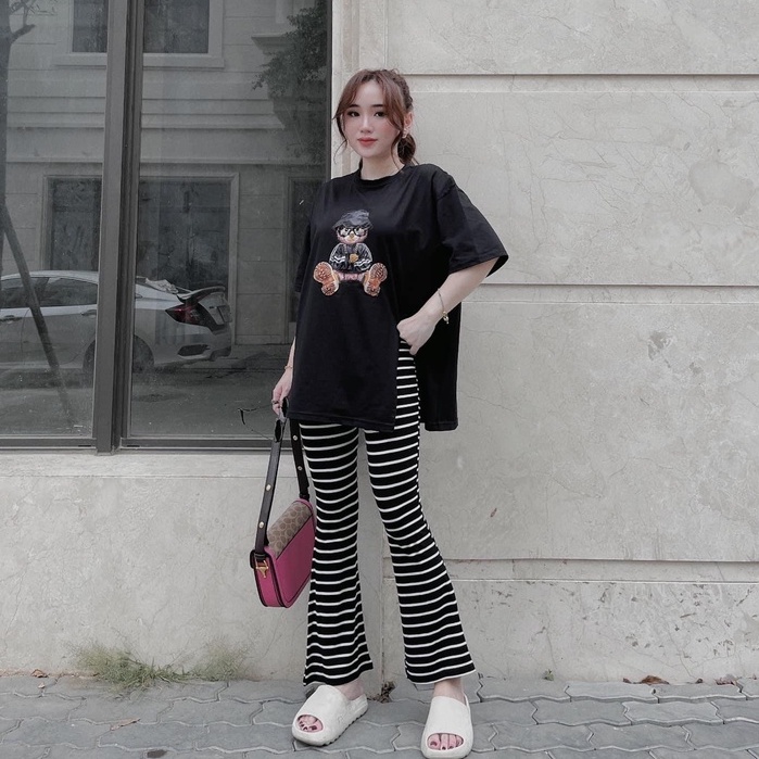 Đồ bộ quần dài ống rộng nữ