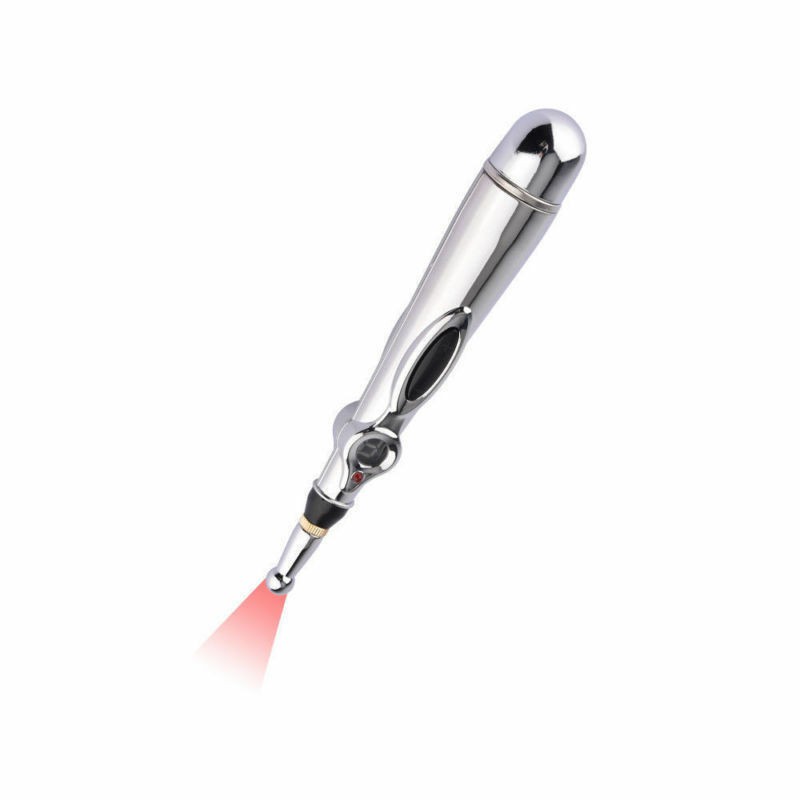 [Hàng mới về] Bút châm cứu huyệt đạo laser bằng điện kèm 2 đầu massage tiện dụng