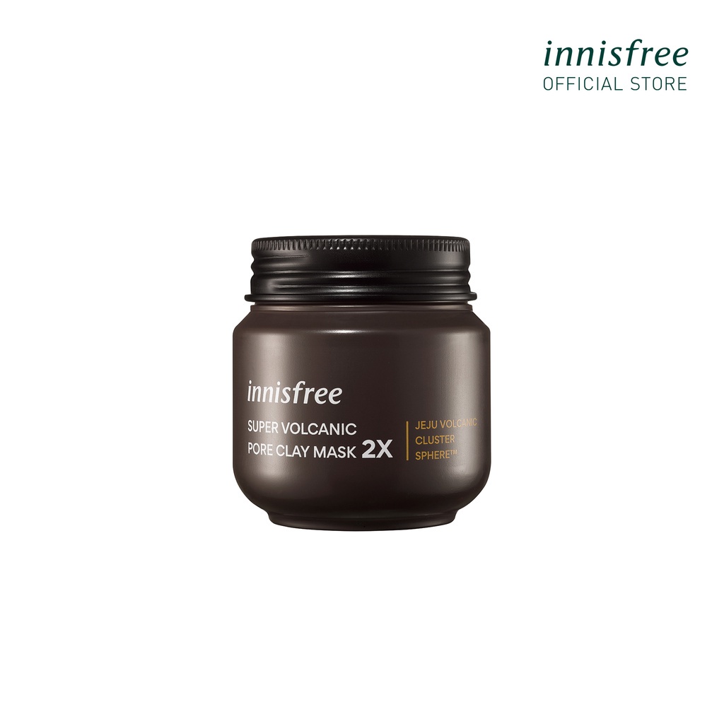 (Mẫu Mới 2022) Mặt Nạ Đất Sét INNISFREE Super Volcanic Pore Clay Mask 2X 100ml