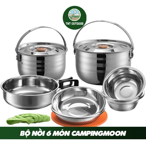 Bộ nồi dã ngoại Campingmoon MC-210 (6 món)