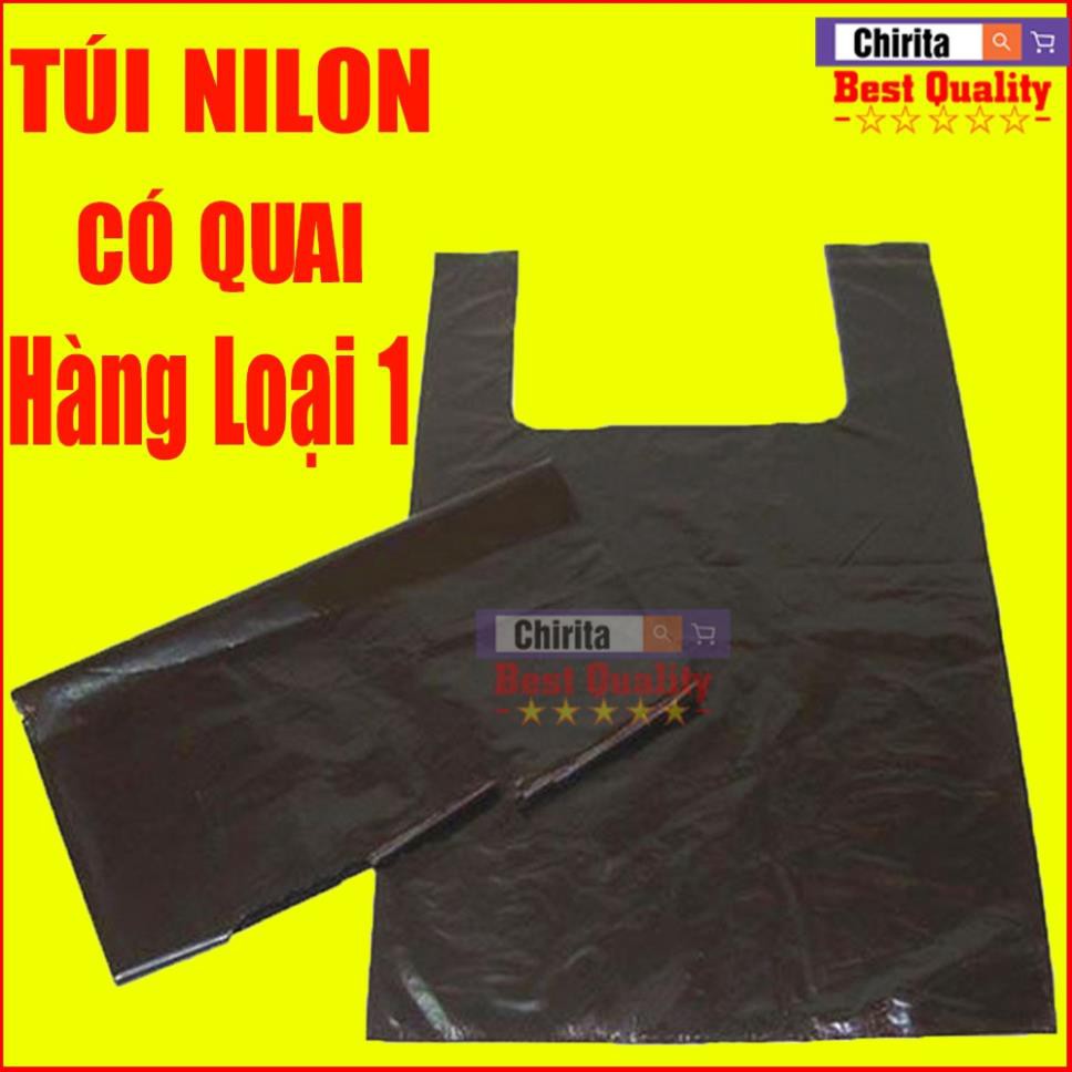 1KG Túi Nilon Size 24x34cm - Bao Nylon Đựng Hàng Có Quai - Hàng Loại 1