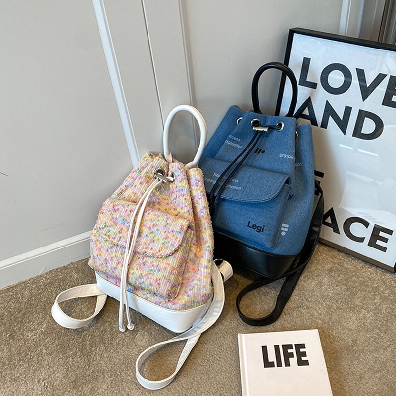 Ba Lô denim Đa Năng Thời Trang Dành Cho Nữ