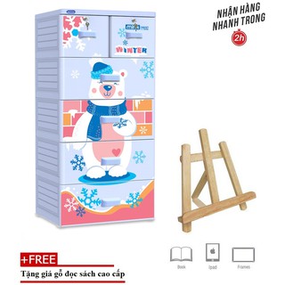 TỦ NHỰA DUY TÂN MINA 5 TẦNG CAO 1,24M RÔNG 60CM