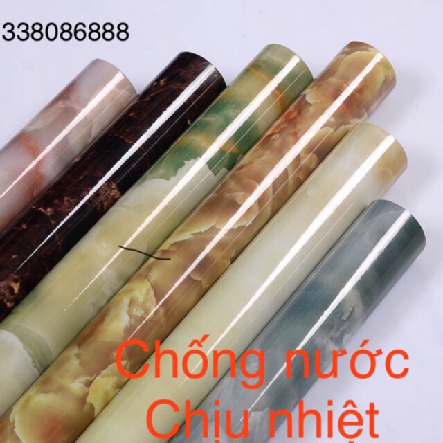 5M Decal giả đá dán bếp chịu nhiệt keo sẵn khổ 60cm