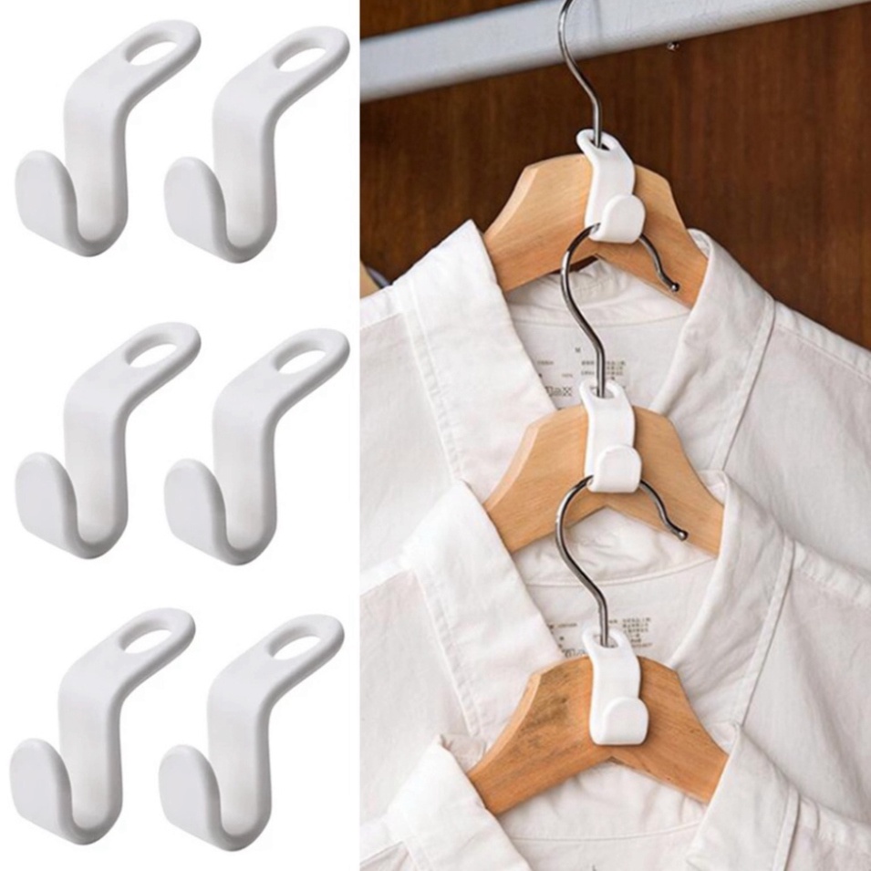 Đầu Nối Móc Treo Quần Áo Bằng Nhựa Đa Năng Tiết Kiệm Không Gian Tiện Lợi DANA