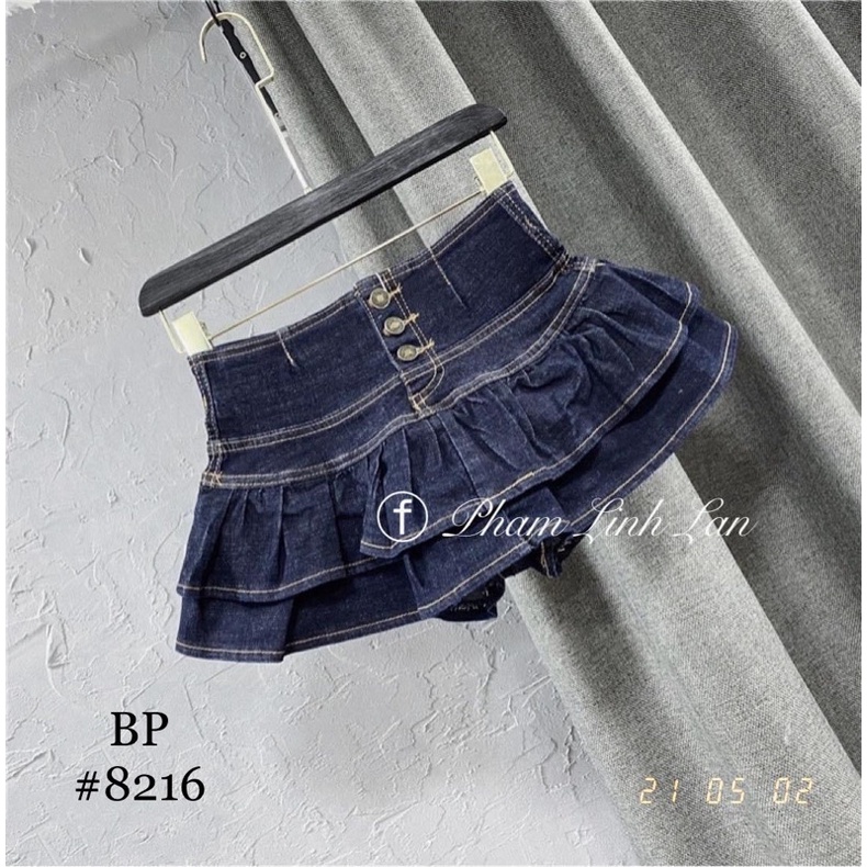 CHÂN VÁY BÒ TẦNG CẠP CAO 3 CÚC HOTTREND MS26881