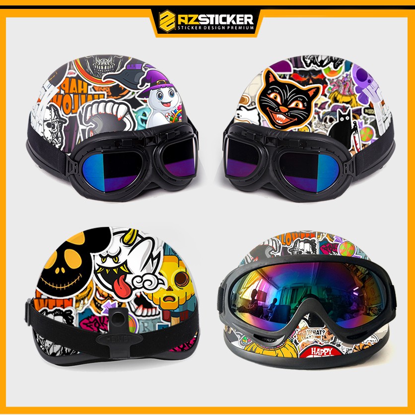 Sticker Halloween Chất Liệu Chống Nước | STK12 | Hình Dán Trang Trí Sticker Dán Mũ Bảo Hiểm Laptop Điện Thoại Bình Nước