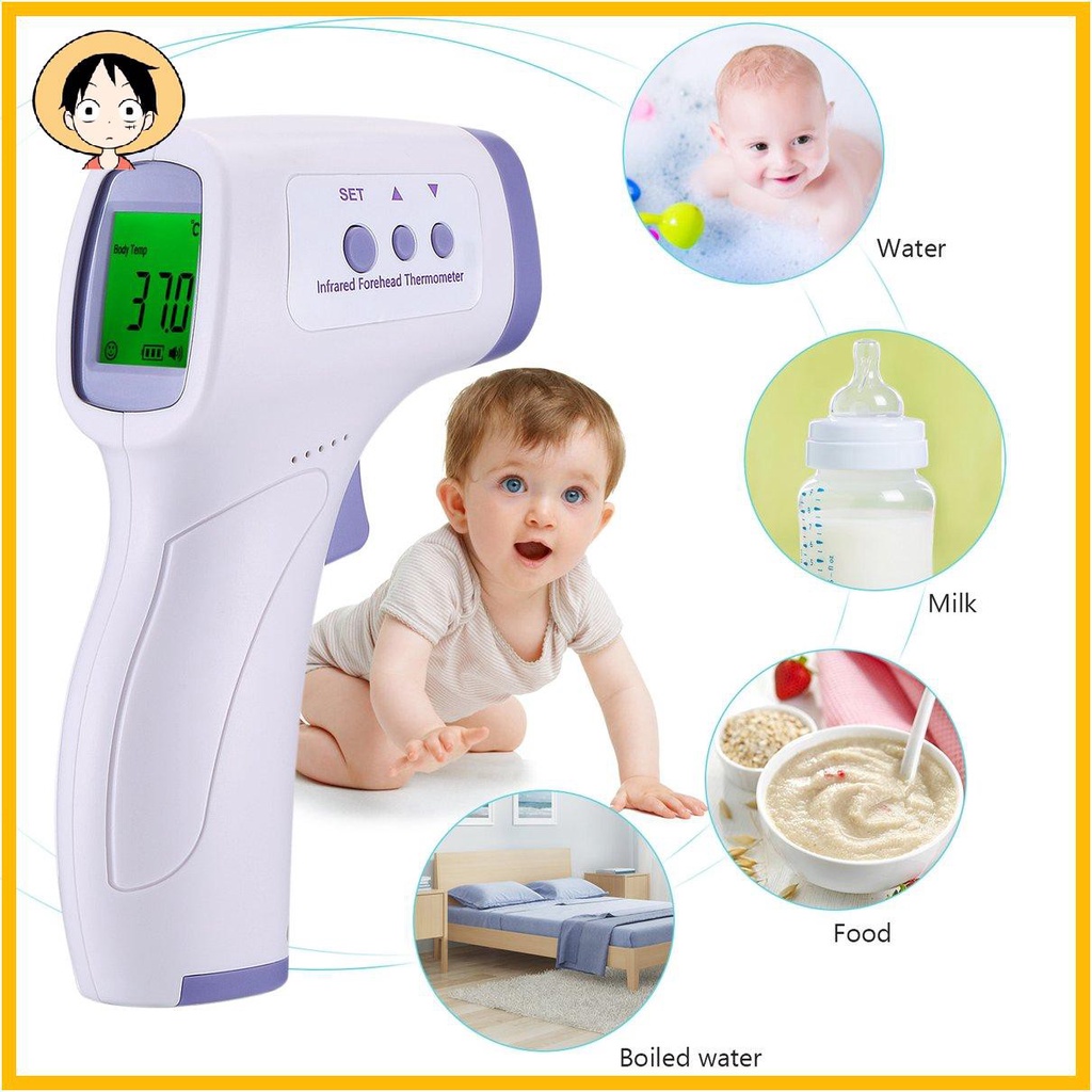 Non-Contact Infrared Forehead Thermometer High Precision Thermometer Kid Adults Indoor Digital Infrared Fever Thermometer