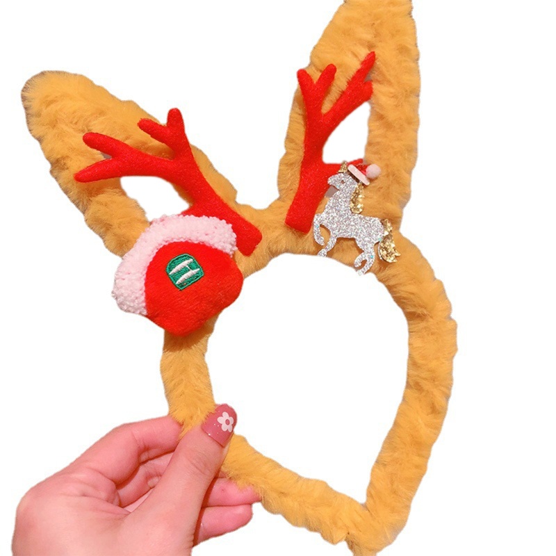 Băng Đô Cài Tóc Hình Sừng Tuần Lộc Giáng Sinh