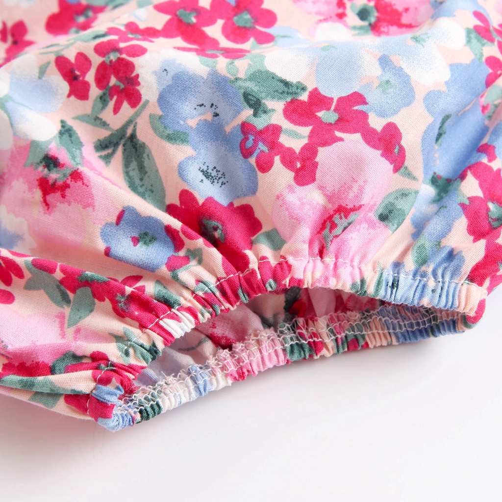 Set áo in hoa và quần Sanlutoz thời trang mùa hè dành cho bé gái