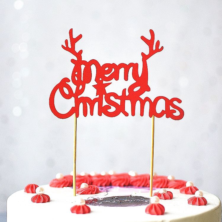 Que cắm X-Mas sừng hươu đỏ