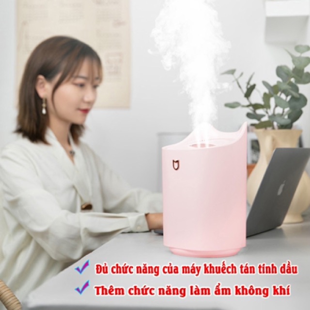 [HOT ,Tặng Tinh Dầu]  Máy tạo đột ẩm không khí HUMIDIFIRE 4 chức năng dung lượng 3L