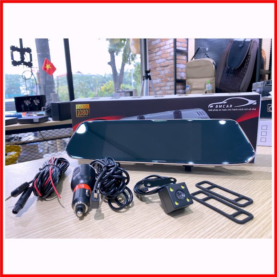 [TẶNG THẺ NHỚ 32g] Camera hành trình ô Tô Gương Chiếu Hậu BM999 PLUS Màn Hình Cảm Ứng 7 Inch, Camera Lùi Rõ Nét | BigBuy360 - bigbuy360.vn