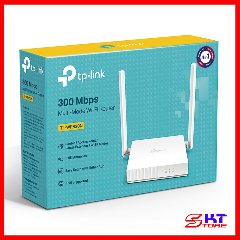 Bộ Phát Wifi TP-Link TL-WR820N V2 Chuẩn N Tốc Độ 300Mbps - Hàng Chính Hãng