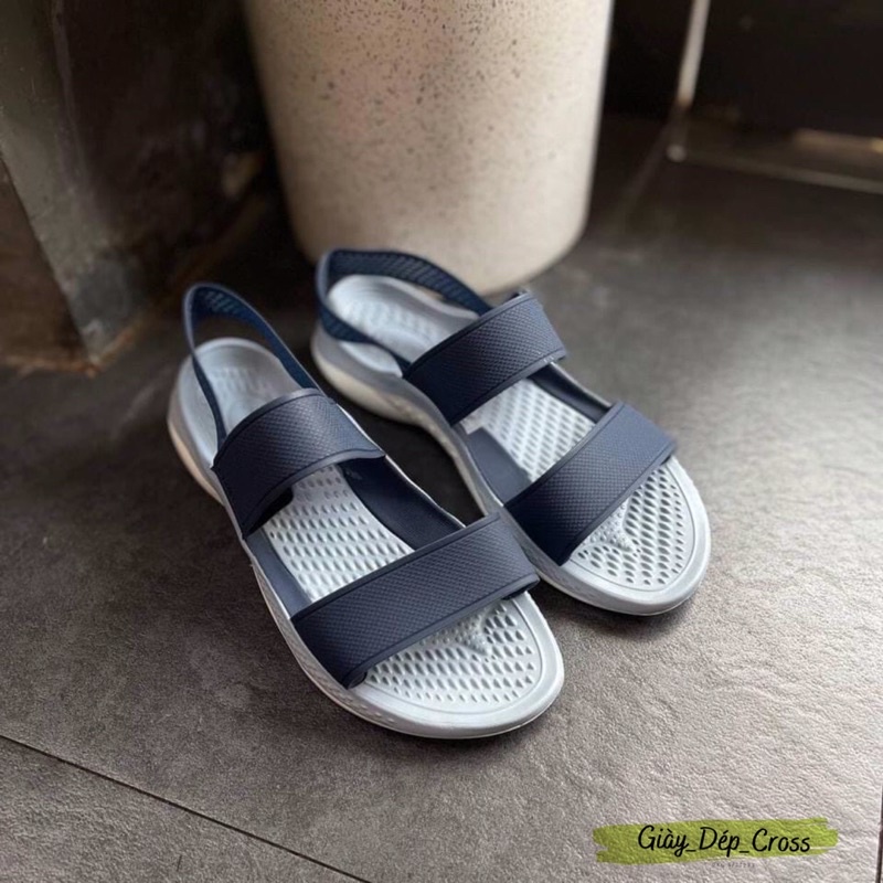 SANDAL CROCSS LITERIDE PCAER 360 CHO NỮ MÀU NAVY HÀNG FULL HỘP