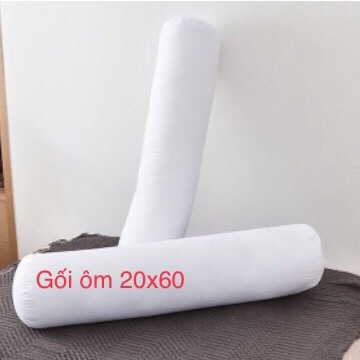 Gối bông gòn Thắng Lợi, ôm 20x60 gối bông gòn chính hãng, 100% polyester do Công ty Thắng Lợi sản xuất, vệ sinh dễ dàng
