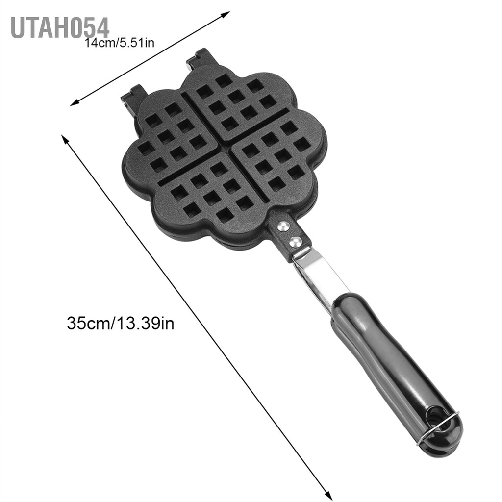 Hàng Sẵn Chảo nướng làm bánh quế không dính Khuôn Nướng Bánh Waffle Hình trái tim tiện dụng cho nhà bếp【Utah054】