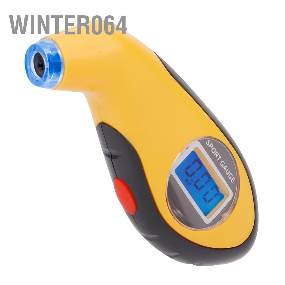 Máy đo áp suất lốp xe ô tô bảng giám sát lốp kỹ thuật số điện tử 5.0-100psi 0.35-7.00bar