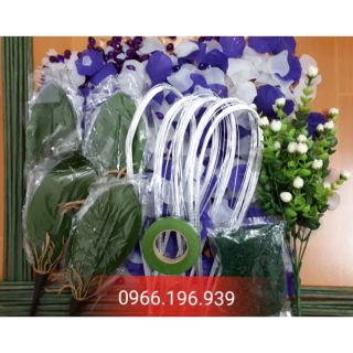 Combo nguyên liệu hoa lan tím pha lê