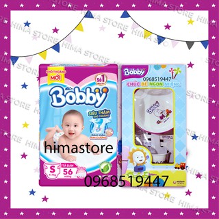 Tã dán Bobby siêu mỏng size S-56 miếng rãnh thấm kim cương