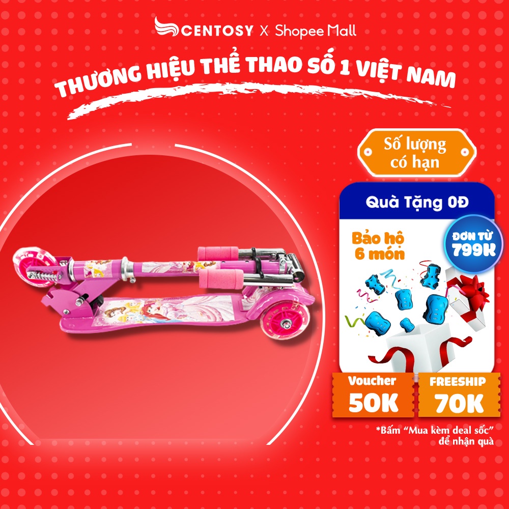 Xe Scooter Trẻ Em Giá Rẻ - Centosy Scooter 380 - Bánh Phát Sáng, Form Chắc Chắn