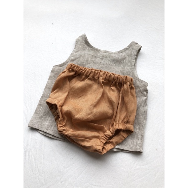 Crop top Singlet (Áo ba lỗ croptop linen)