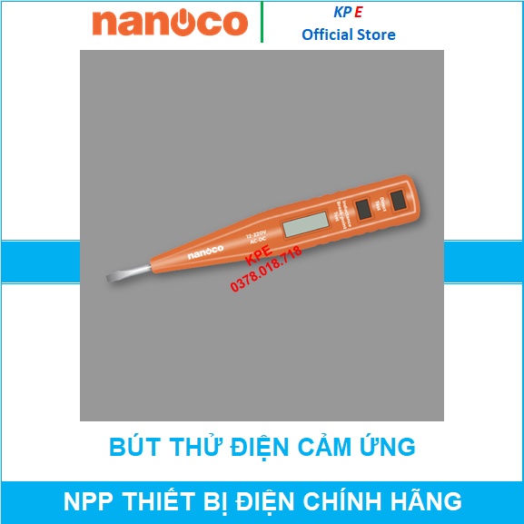 BÚT THỬ ĐIỆN ĐA NĂNG CẢM ỨNG THÔNG MẠCH ĐỨT MẠCH NHỰA ABS BỀN BỈ NEP1202 NANOCO CHÍNH HÃNG - KPE ELECTRIC