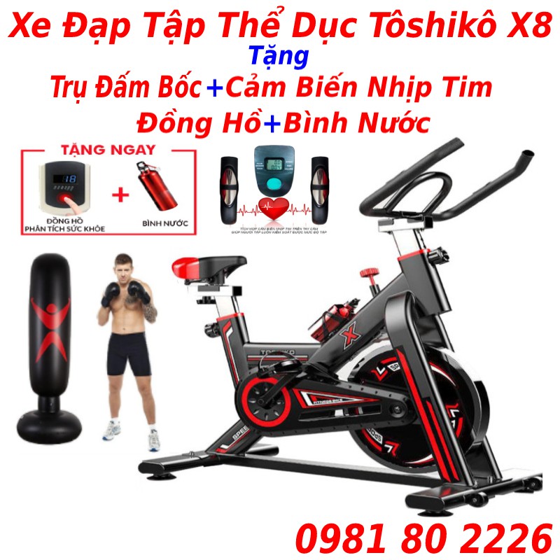 Xe đạp tập gym thể dục tại nhà King Sport BK-5809 khung thép chịu lực sơn tĩnh ...