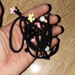 Combo 5 chiếc cột tóc đen 2 dây có 5 mẫu khác nhau