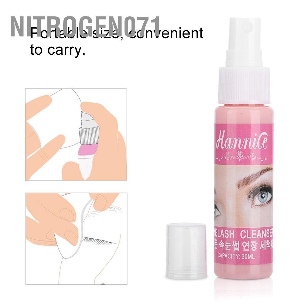 [Hàng mới về] Dung dịch vệ sinh lông mi trước khi nối mi tiện dụng 30ml
