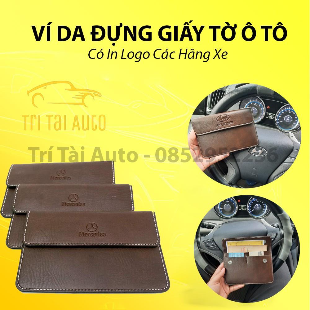 Ví da đựng giấy tờ xe ô tô, ví đựng đăng kiểm ô tô - Chất da bền, đẹp đựng được các loại giấy tờ đi đường thiết yếu