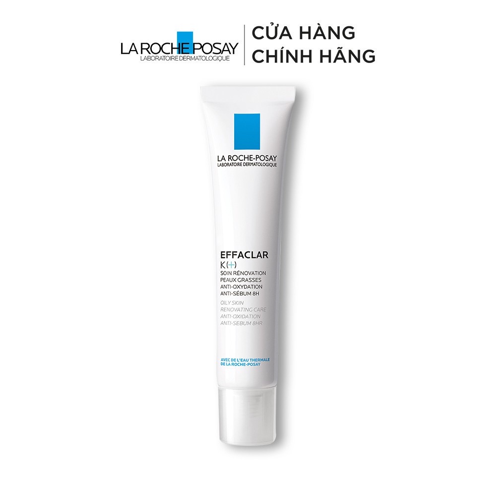 Kem dưỡng giúp cải thiện bề mặt da, giảm mụn đầu đen và giảm bóng nhờn La Roche Posay Effaclar K+ 40ml