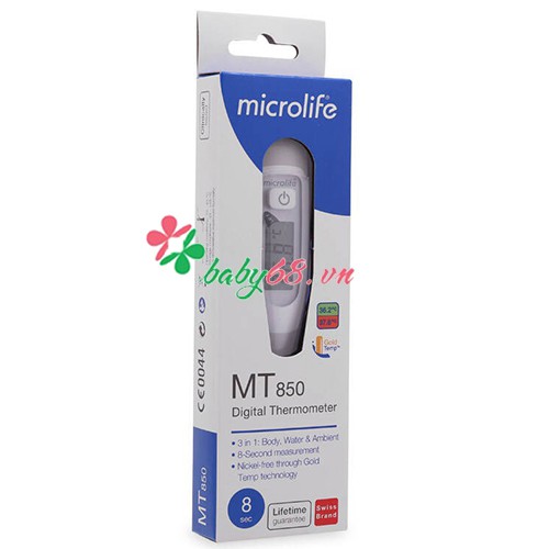 Nhiệt kế điện tử Micro Life MT850 dạng Bút 3 in 1 - Đo thân nhiệt, nước tắm, môi trường - trong 8s