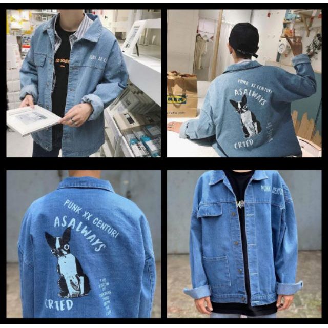 [ẢNH THẬT KÈM CLIP TỰ QUAY] ÁO JACKET JEAN PUNK XX CENTURI FORM UNISEX