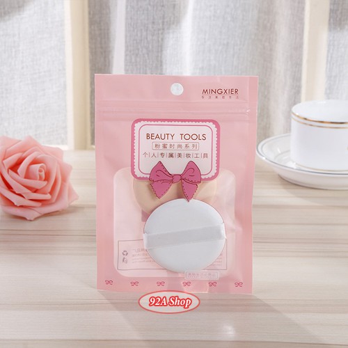 [TOOLS] BỘ ĐÔI BÔNG MÚT TRANG ĐIỂM TÁN NỀN MINGXIER