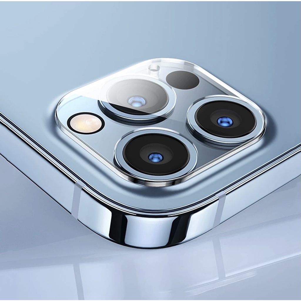 Cường Lực 9H Camera iPhone 12, 12 Mini, 12Pro, 12Pro Max - iPhone 13, 13Pro, 13Pro Max - Tặng Kèm Bộ Khăn Lau