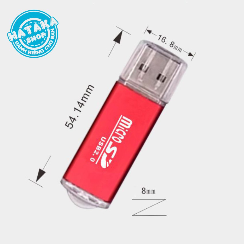 Combo 10 đầu đọc thẻ nhớ microSD/TF vỏ nhôm