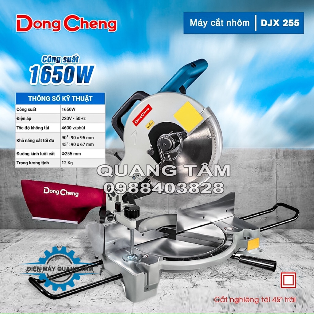 Máy Cắt Nhôm Đa Năng 255mm Dongcheng DJX255 [Chính Hãng]