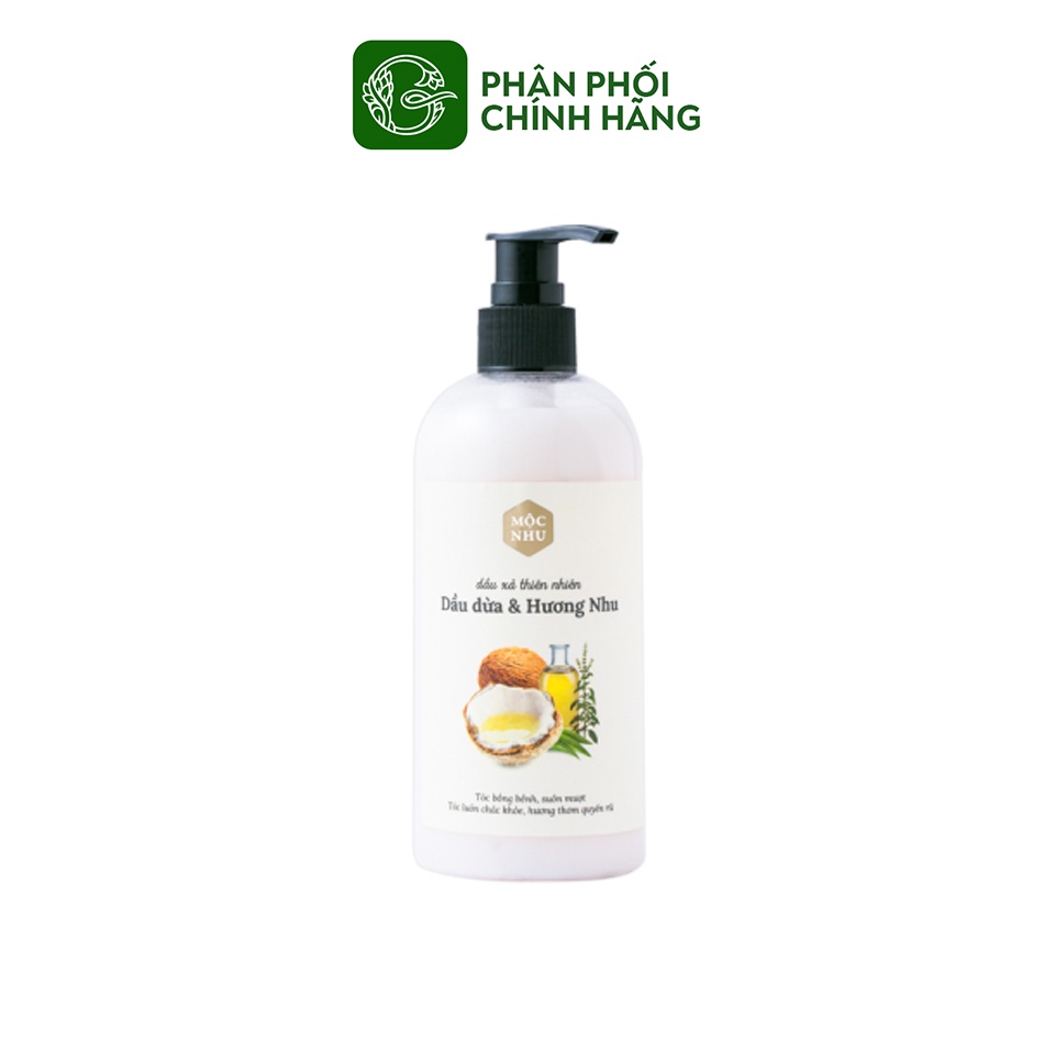 Dầu Xả Mộc Nhu Dầu Xả Thiên Nhiên Dầu Dừa &amp; Hương Nhu 300ml