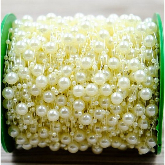Dây đính ngọc trai giả trang trí đa năng 5M