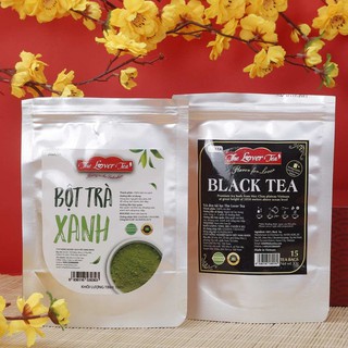 Combo 2 gói TRÀ ĐEN TÚI LỌC 30g & BỘT MATCHA cao cấp 100g - The Lover Tea