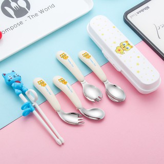 Bộ thìa nĩa ăn dặm cao cấp cho bé yêu