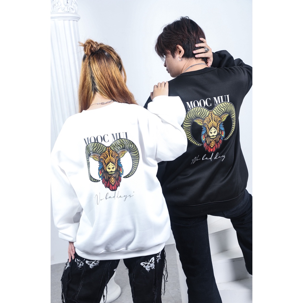Áo Sweater MOOC CLOTHES 12 con giáp -Hình Dê | BigBuy360 - bigbuy360.vn