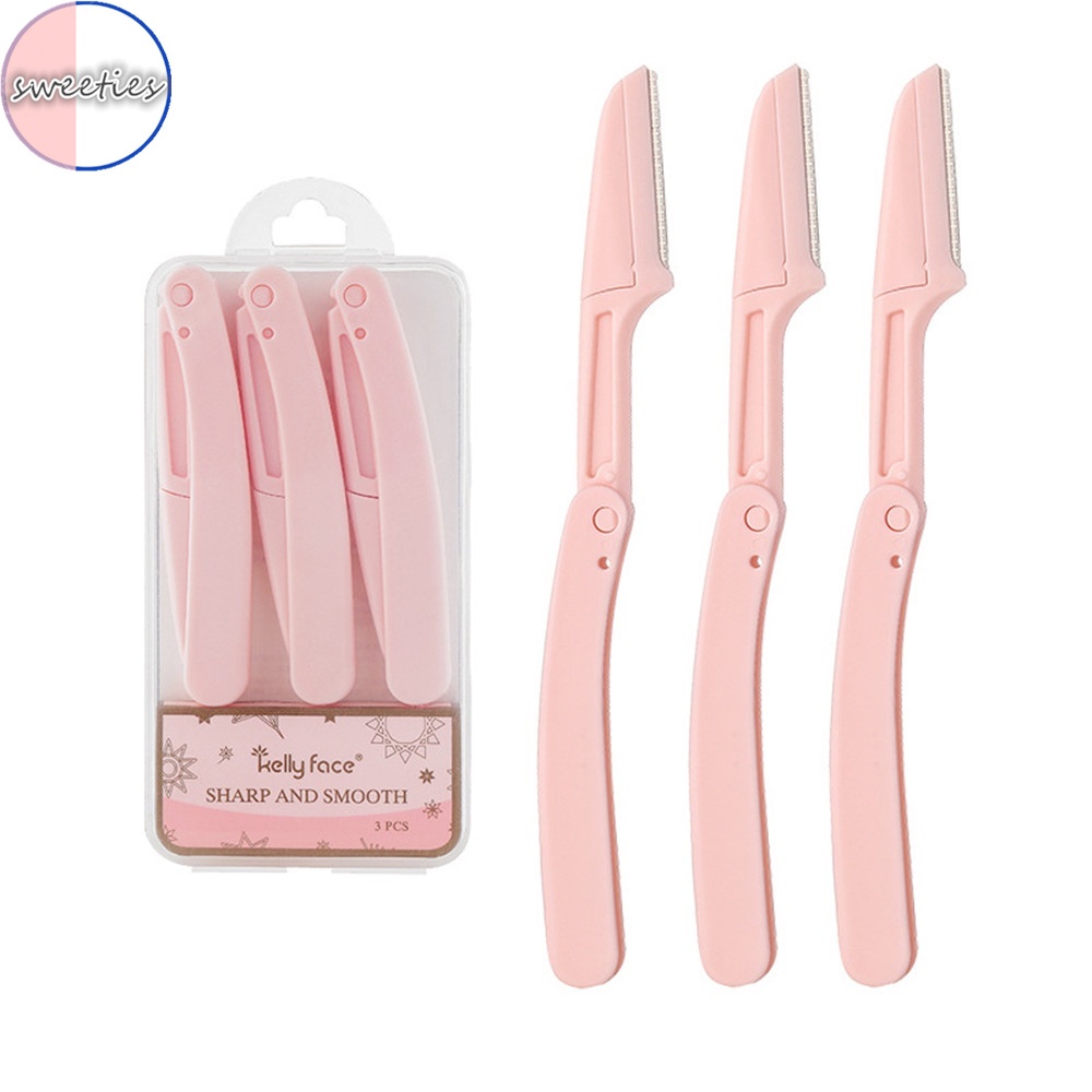 Set 3 dụng cụ tỉa lông mày kèm hộp đựng dành cho nữ