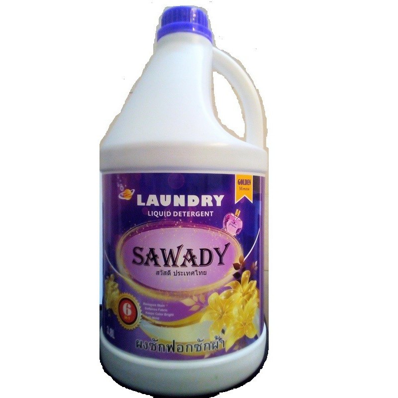 Nước giặt xả 6 trong 1 diệt khuẩn thay nước xả chống ẩm mốc lưu hương Sawady 3,8L Hàn Quốc