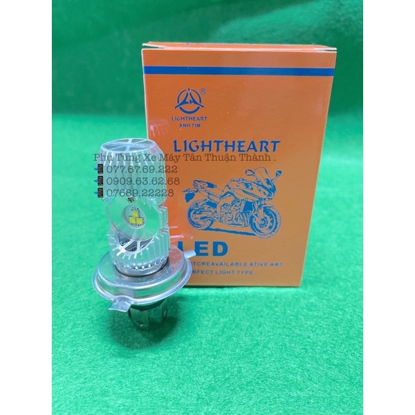 Bóng Led Bi Pha Dream, Wave , Exciter 135 đời đầu Sáng Trắng chân M5 / H4