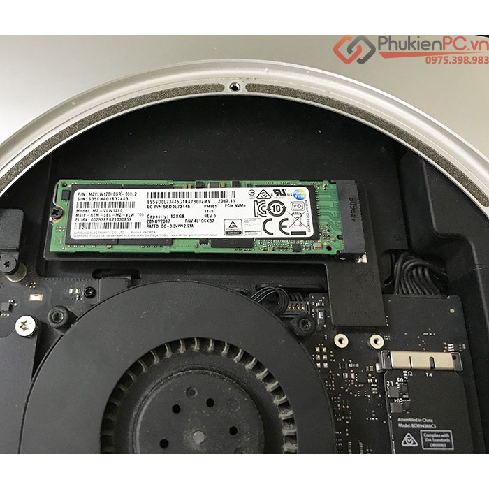Adapter gắn ổ cứng SSD M2 NVMe cho Macbook Mini 2014. Nâng cấp dung lượng, thay mới ổ cứng SSD M.2 NVME cho Macbook Mini
