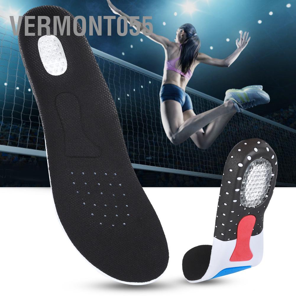 Vermont055 2 cặp Thể thao Vòm hỗ trợ Tấm lót chân Giảm đau chống sốc (255-280)