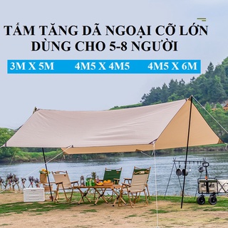 Tấm tăng lều tank bạt che nắng chống mưa bạt lót cắm trại dày nhiều kích thước và kiểu dáng mát mẻ