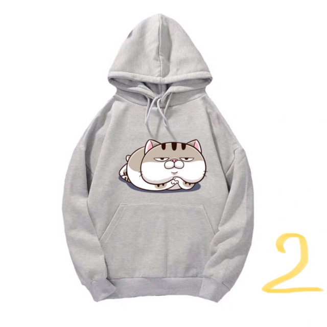 (CUTE) ÁO HOODIE NAM NỮ IN HÌNH MÈO AMI ĐÁNG YÊU